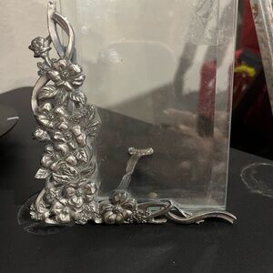 Silver Floral Picture Frame